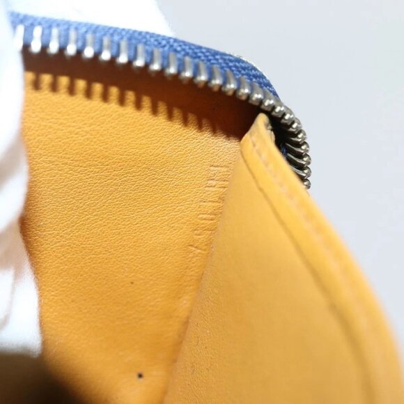 LOUIS VUITTON Monogram Denim Mini Zippy Wallet Wallet Blue - Picture 10 of 15